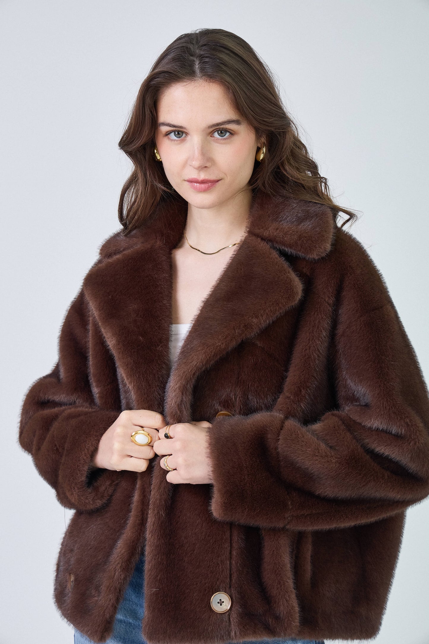 ZOE - Veste en fausse fourrure