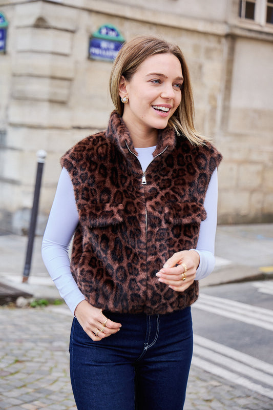 Leopard Fonce