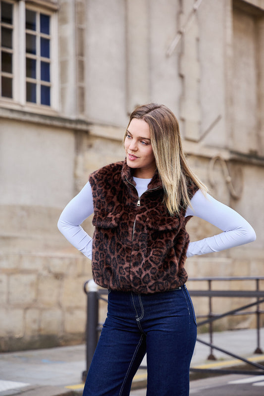 Leopard Fonce
