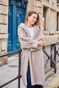 ISABELLA - Faux fur hooded coat
