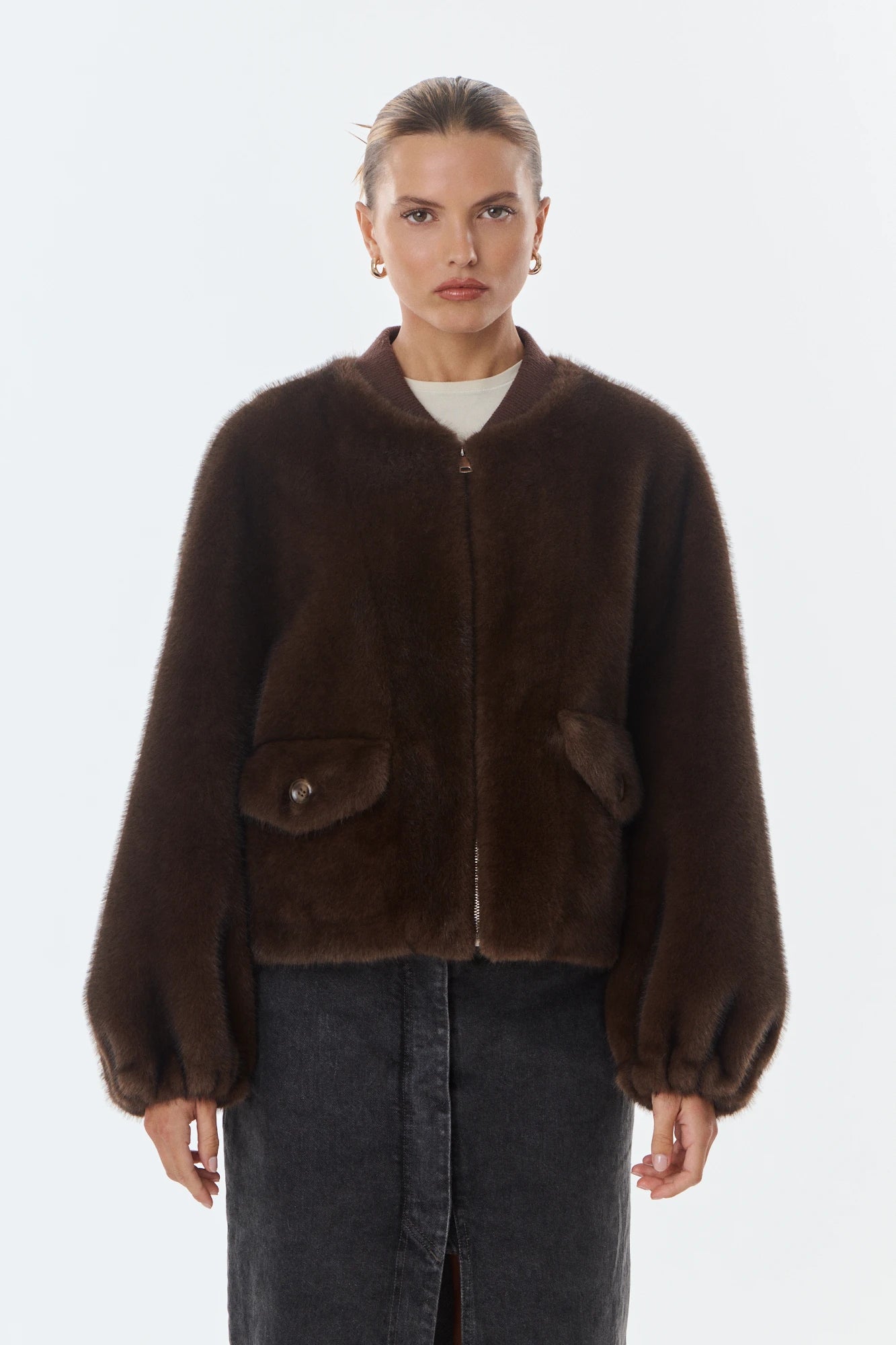 SYDNEY - Veste en fausse fourrure