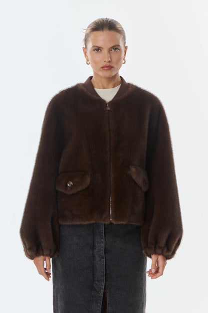 SYDNEY - Veste en fausse fourrure